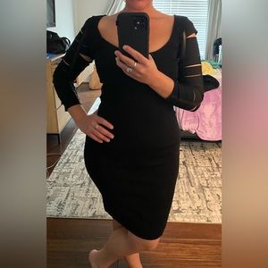 Tomaso Steffanelli (Black) Barracuda Body Con Dress (Small)